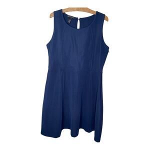 INC XL Blue sleeveless dress